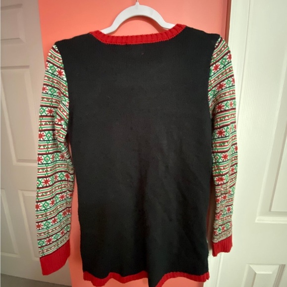 Ladies Sloth Design Light Up Ugly Christmas Sweater Sz S - Picture 5 of 8